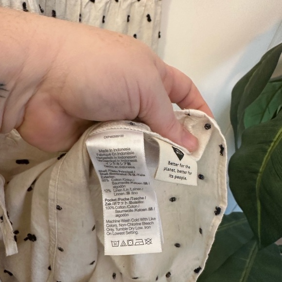 NWT Madewell Linen Blend Lorelei Mini Women’s Dress Size Small - Picture 13 of 13